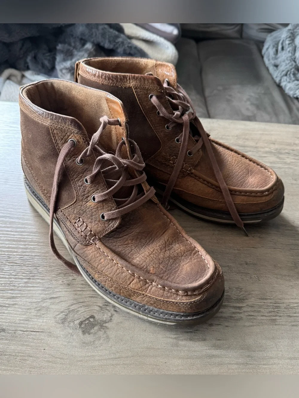 Ariat Brown Leather Boots, Size 12D